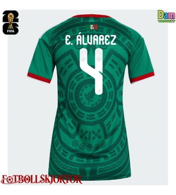 Mexiko Edson Alvarez #4 Hemmatröja Dam VM 2026 Kortärmad
